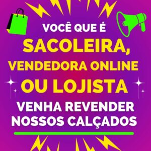 Você que é Sacoleira, Vendedora Online, Lojista ou Vende nas Plataformas Digitais, encontrou o lugar certo para comprar Calçados Direto da Fábrica no Atacado para Revender. Se não quiser trabalhar com estoque para não ter dinheiro parado, nós trabalhamos com Separação de Pedidos. Temos todos os tipos de calçados femininos e uma imensa variedade de modelos para você comprar em um lugar só tudo o que você precisa, além de bolsas para acompanhar o seu look. Saiba mais detalhes clicando no botão do WhatsApp e chamando uma de nossas vendedoras.