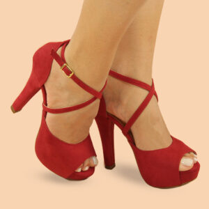 Ref H1 – Sandália Meia-Pata – Salto 13 cm com 4 cm de Pata (na frente) – numeração disponível do 33 ao 39