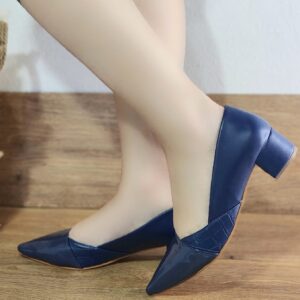 Ref C34 – Scarpin em Sintético – Salto Bloco 5 cm – numeração disponível do 34 ao “43”