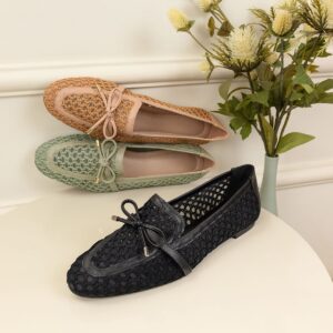 Ref S45 - Mocassim Tela com Material Tramado com Efeito Artesanal - numeração disponível do 34 ao 40