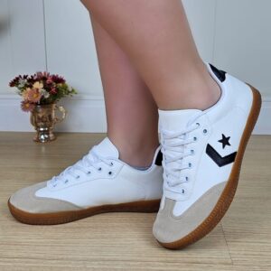 Ref K107 – Tênis Feminino Casual Estilo Vintage – Linha Moderna – numeração disponível do 34 ao 40