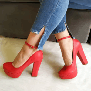 Ref H1 – Sandália Meia-Pata – Salto 13 cm com 4 cm de Pata (na frente) – numeração disponível do 33 ao 39