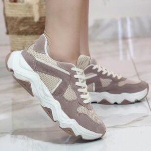Ref C40 – NOVIDADE: Tênis Feminino Chunky – Altura: 4 cm atrás e 3 cm na frente – numeração disponível do 34 ao 39