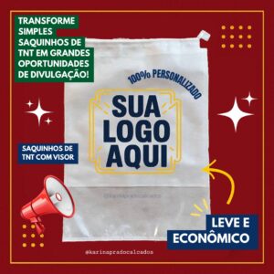 Logomarca nos Saquinhos de TNT