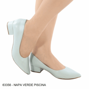 Ref E13 - Scarpin Bico Fino Salto Bloco 3 cm - numeração disponível do 34 ao "44"
